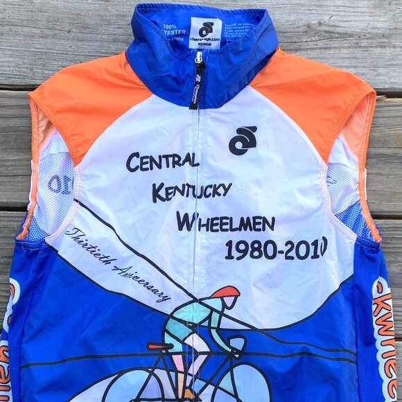 Colorful Cycling Bike Jersey Medium Sleeveless Champion Systems KY Wheelman NWT - Picture 2 of 7